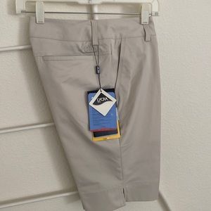 NWT Adidas ClimaLITE Golf Shorts Beige SZ 4